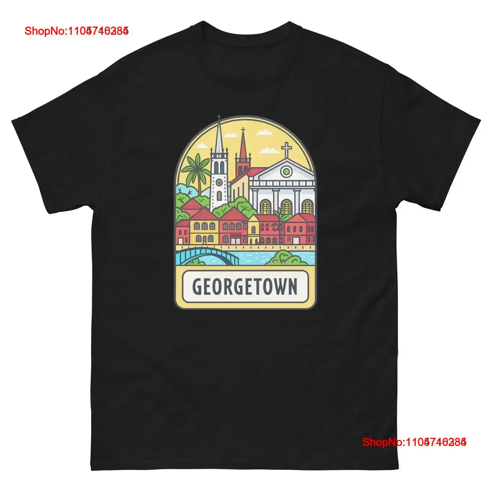 Vintage Urban Fashion - ジョージタウンワールドトラベルアーバンエリアシティTシャツヴィンテージウォッシュド通気性オムデザイナー服ストリートウェアカジュアルファッション