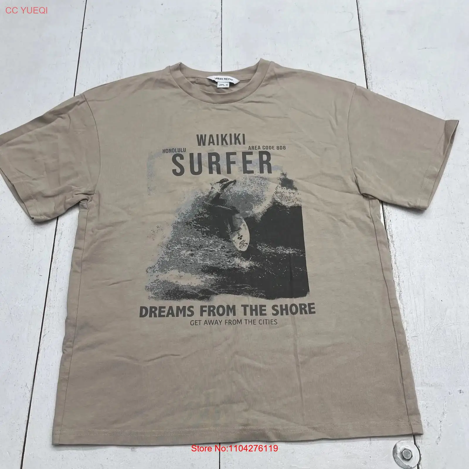 Vintage Urban Fashion - URBAN REVIVO ウェイキキ サーファー Tシャツ メンズ