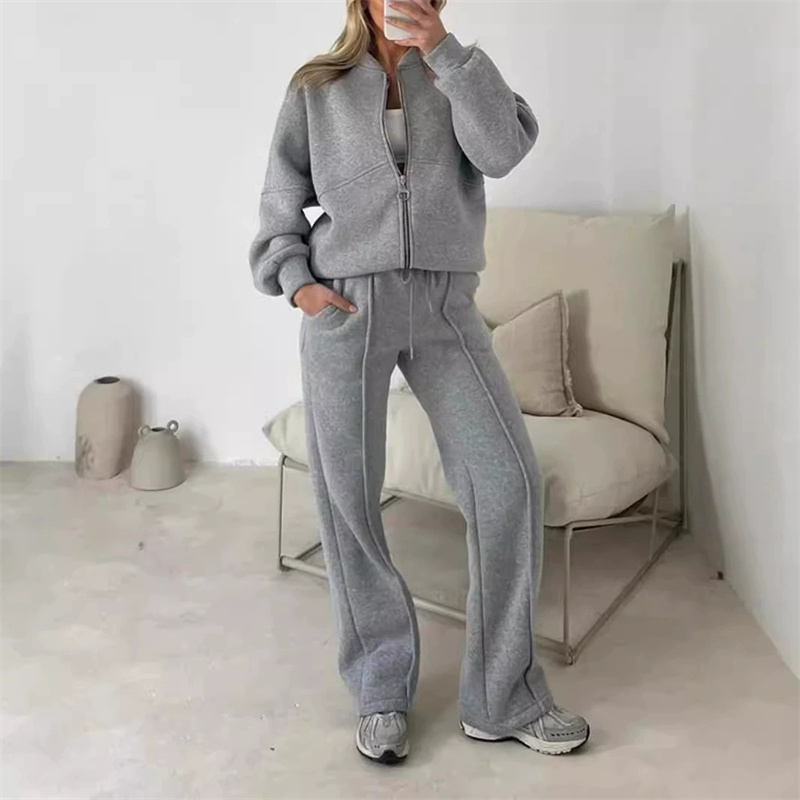 2025 スウェット上下セット レディース カジュアル スポ - Wide Leg Trouser 70S のレビューと価格