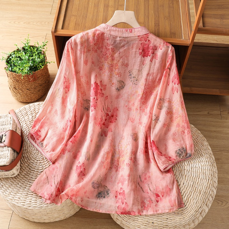 中国風の女性のブラウス刺繍ヴィンテージシャツファッションルー - Vintage Fashion In Chinese のレビューと価格
