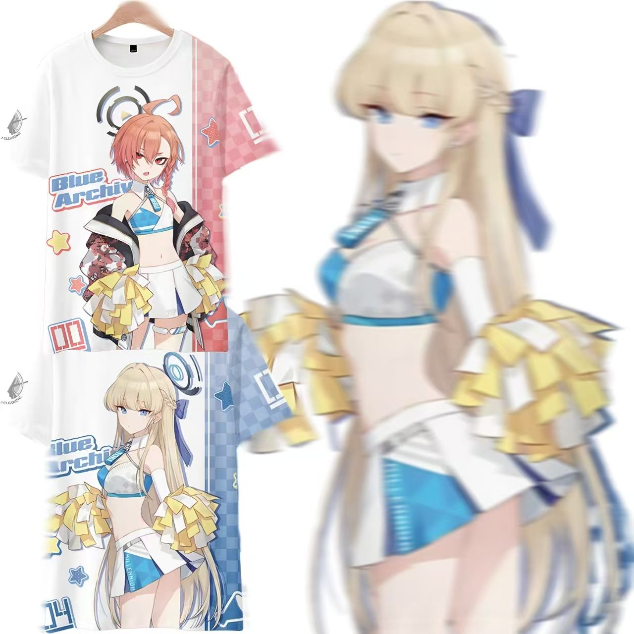 新しいアニメブルーアーカイブアスマトキコスプレプリント半袖  - Vintage Fashion Archive のレビューと価格
