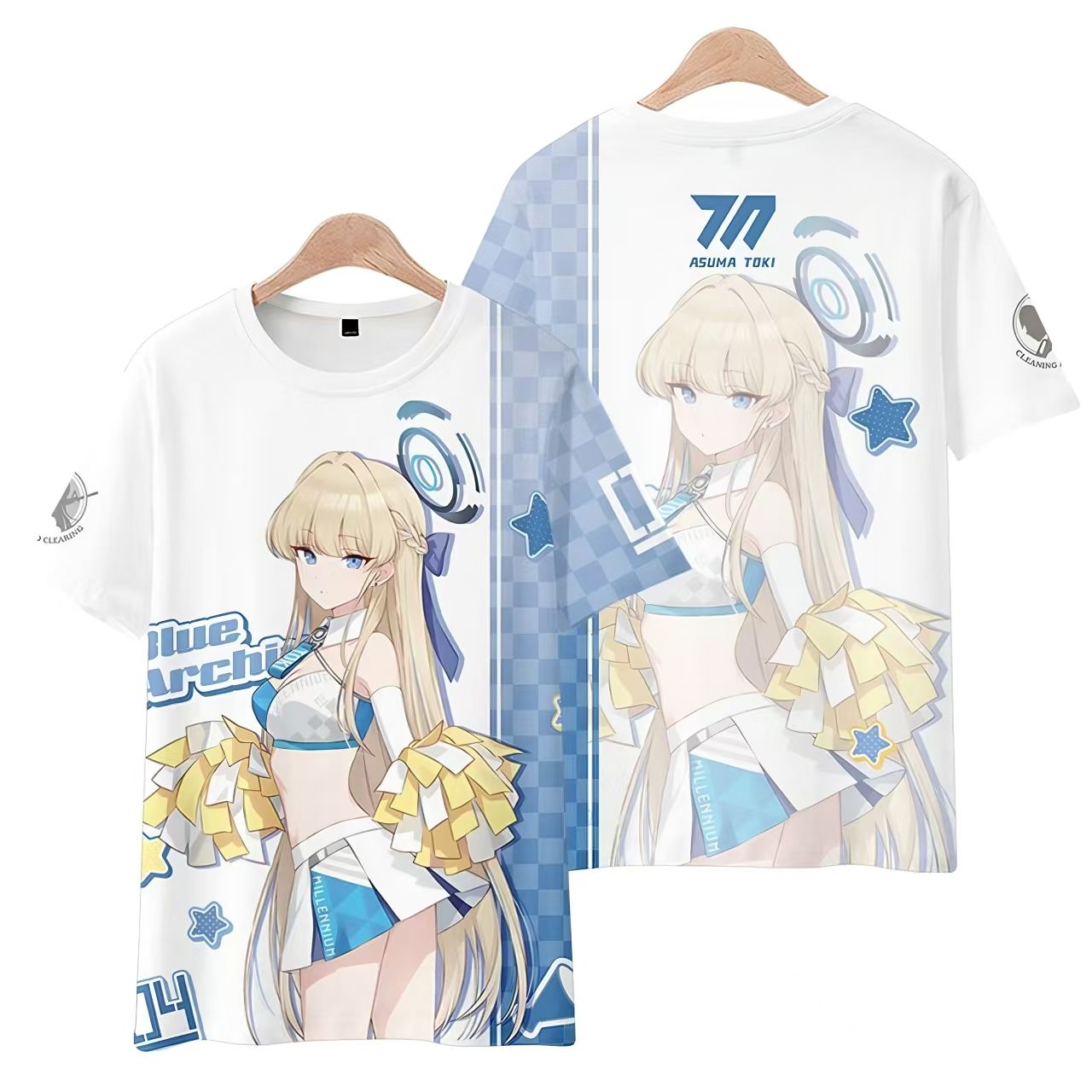 新しいアニメブルーアーカイブアスマトキコスプレプリント半袖  - Vintage Fashion Archive のレビューと価格