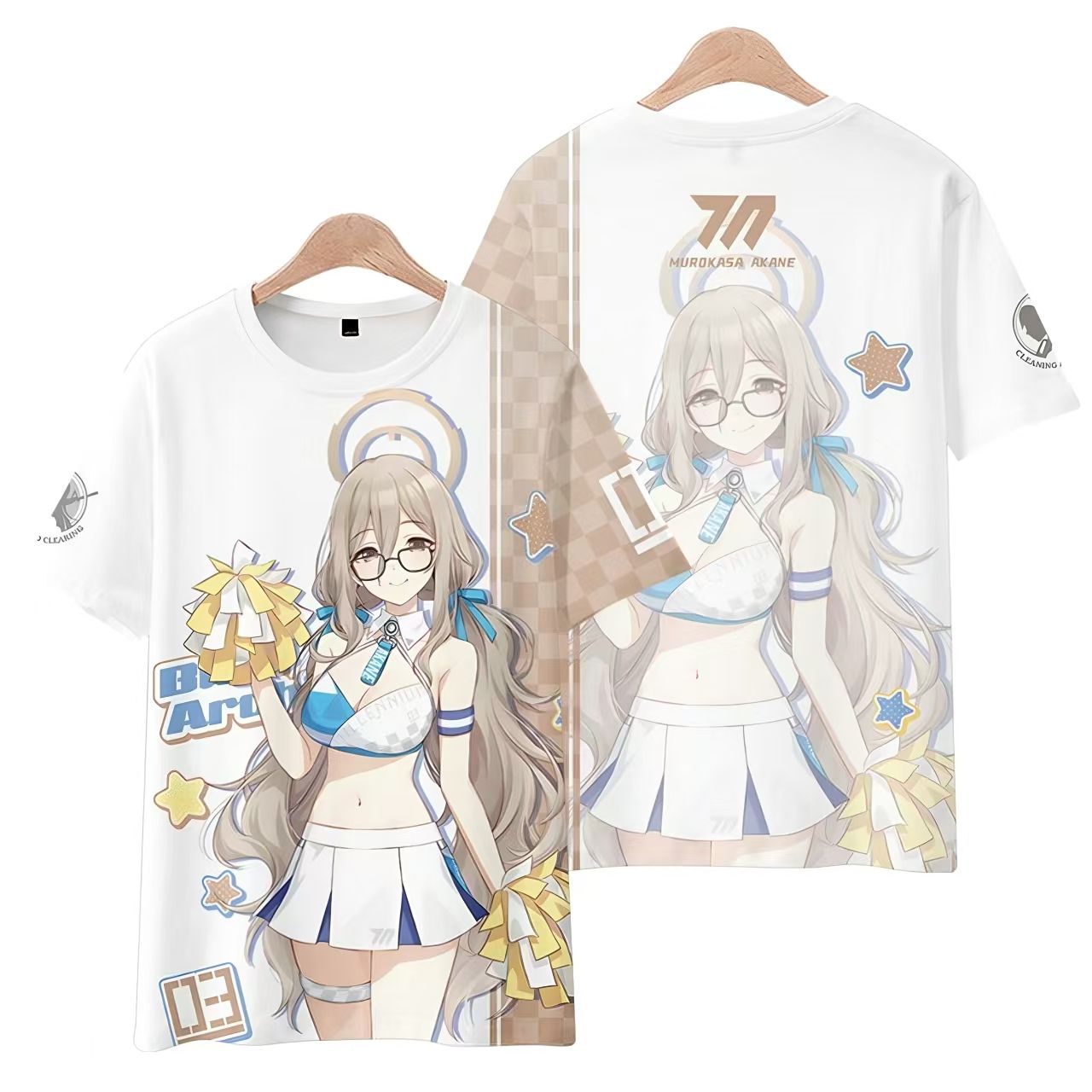 新しいアニメブルーアーカイブアスマトキコスプレプリント半袖  - Vintage Fashion Archive のレビューと価格