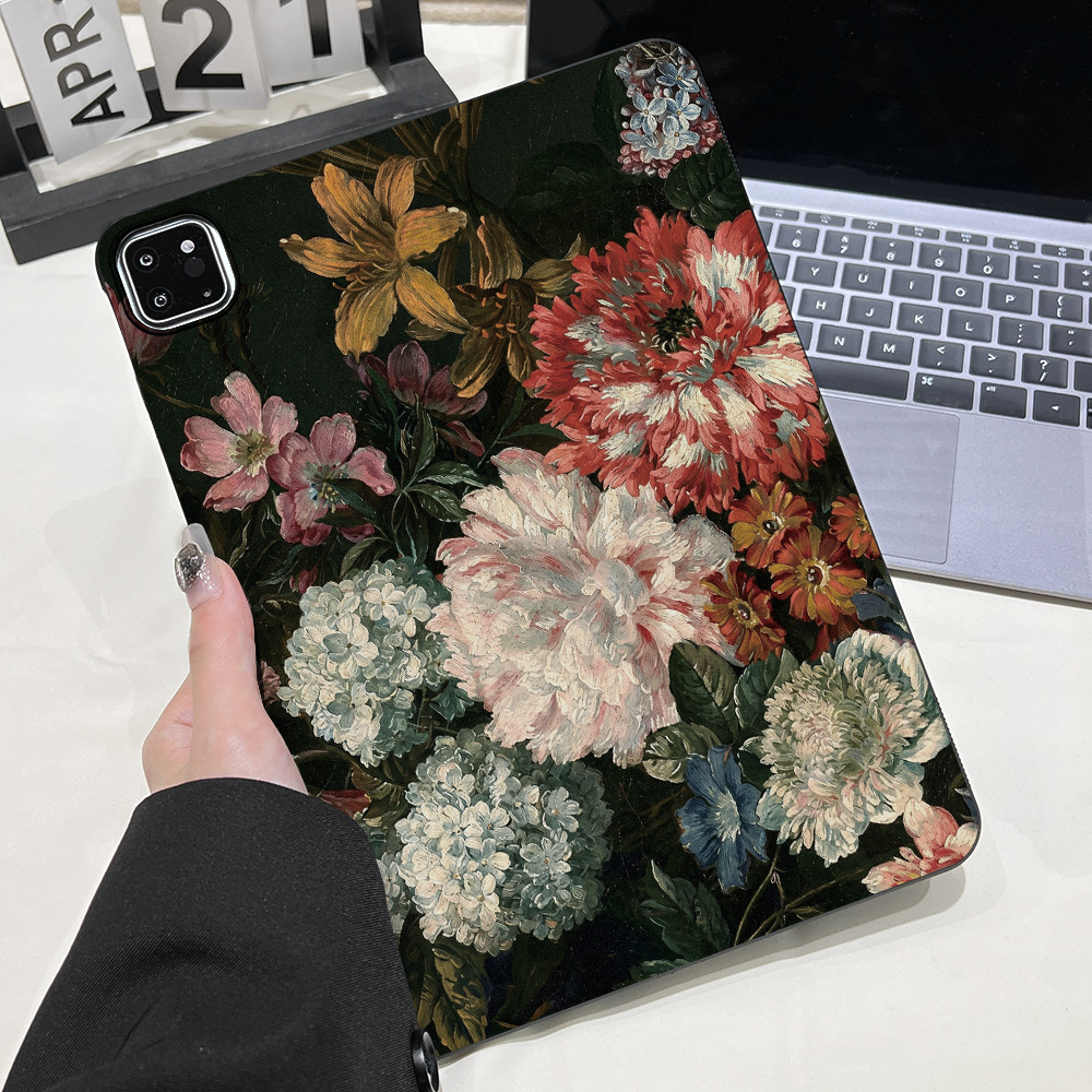 ヴィンテージ風花柄油絵タブレットケース Samsung Ga - Vintage Fashion Illustration のレビューと価格