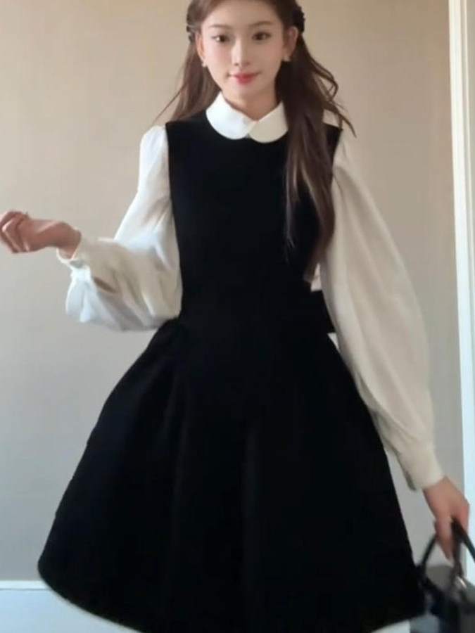 プラスサイズのヘップバーンスタイルシャツベストドレスセット女 - Vintage Fashion Complete のレビューと価格
