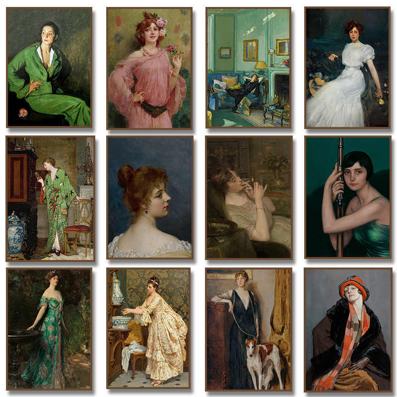 ルネッサンス女性肖像画ポスターヴィンテージビクトリア朝女性喫 - Vintage Fashion Illustrations のレビューと価格