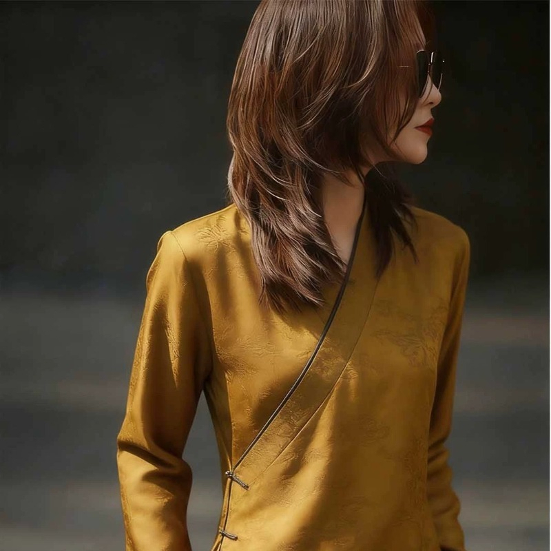 中国風の女性のブラウスプリントヴィンテージシャツファッション - Vintage Fashion In Chinese のレビューと価格
