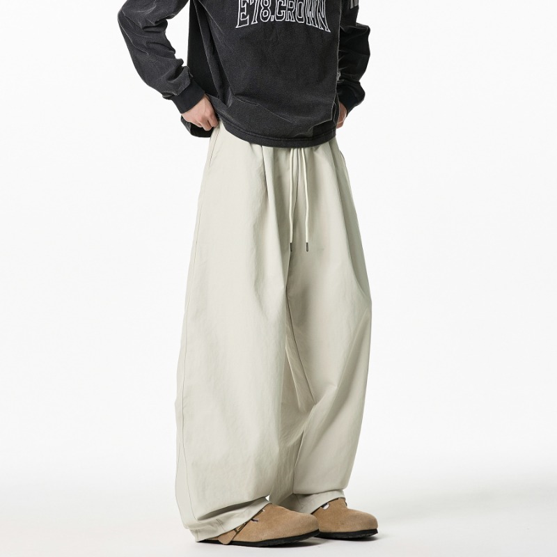 2026 春秋男性カジュアルワイドレッグパンツルーズストレー - Wide Leg Trouser 70S のレビューと価格