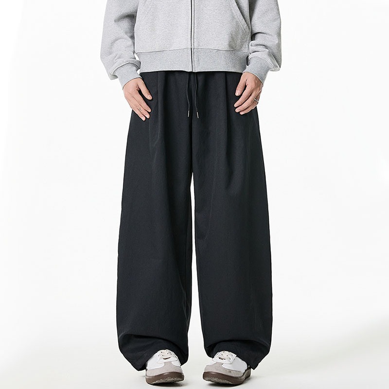 2026 春秋男性カジュアルワイドレッグパンツルーズストレー - Wide Leg Trouser 70S のレビューと価格