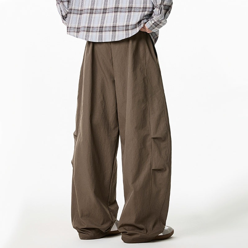 2026 春秋男性カジュアルワイドレッグパンツルーズストレー - Wide Leg Trouser 70S のレビューと価格