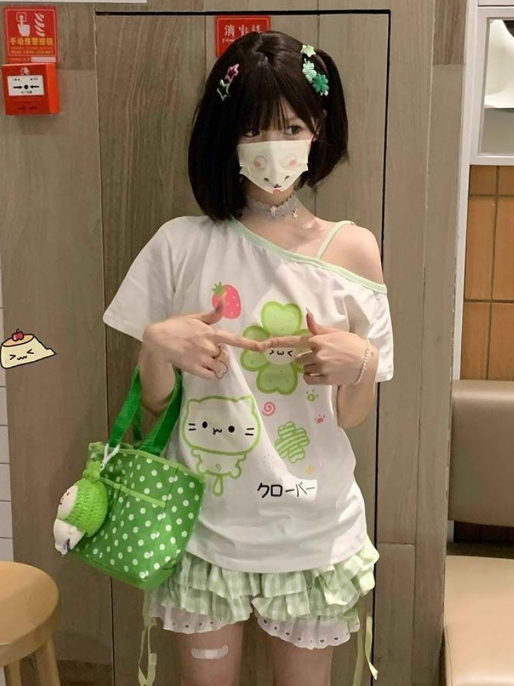 甘いかわいいヴィンテージ女性エレガントな Tシャツトップス  - Vintage Fashion Subculture のレビューと価格