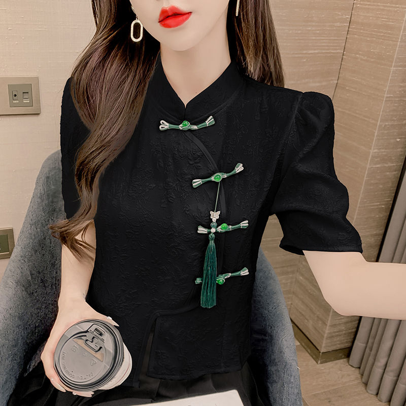 女性のヴィンテージプリントブラウス,エレガントな服,フリンジ - Vintage Fashion In Chinese のレビューと価格