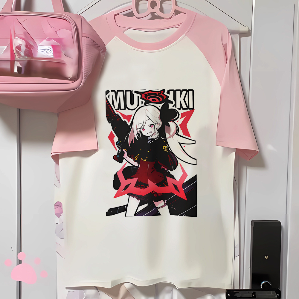 ブルーアーカイブトップTシャツガールヴィンテージキュートコア - Vintage Fashion Archive のレビューと価格