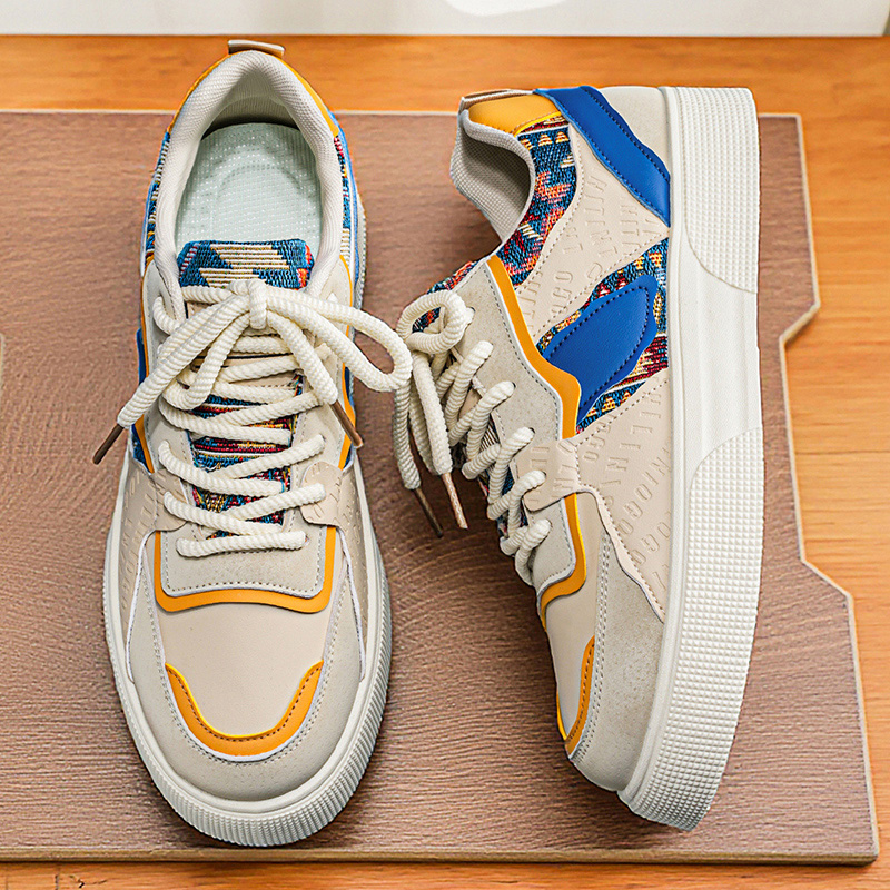メンズヴィンテージパッチワークプラットフォームスニーカー - - Vintage Fashion Boutique のレビューと価格