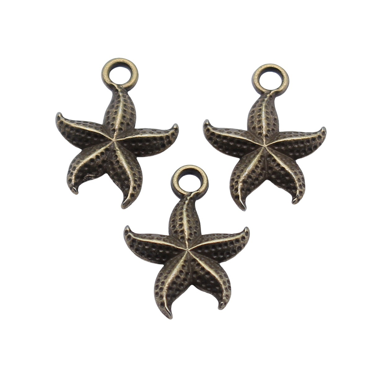 20 個 17 × 12 ミリメートル 3 色アンティークシ - Vintage Fashion Jewelry のレビューと価格