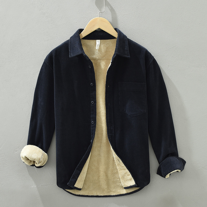メンズシックポロシャツ,厚手のメンズフリースシャツ,ヴィンテ - Vintage Urban Fashion のレビューと価格