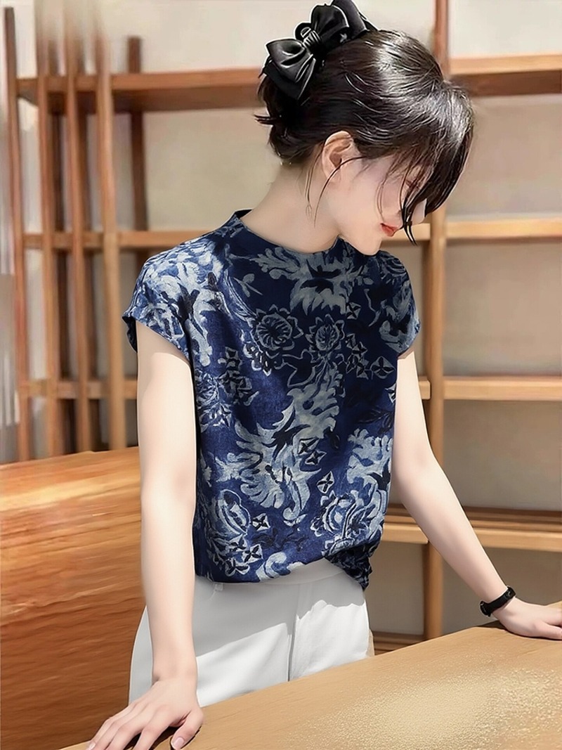 中国風の女性のブラウスヴィンテージプリントシャツファッション - Vintage Fashion In Chinese のレビューと価格