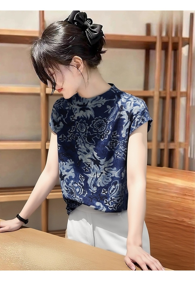 中国風の女性のブラウスヴィンテージプリントシャツファッション - Vintage Fashion In Chinese のレビューと価格