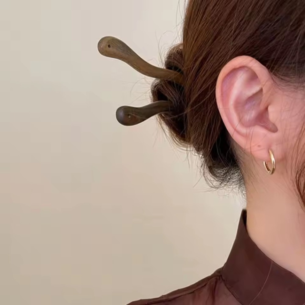 ヴィンテージ中国風のエレガントな木製ヘアスティック女性ガール - Vintage Fashion In Chinese のレビューと価格