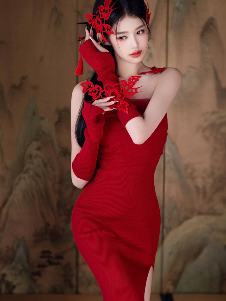 新しい2026年レッドヴィンテージスタイルプライベートスタジ - Vintage Fashion In Chinese のレビューと価格